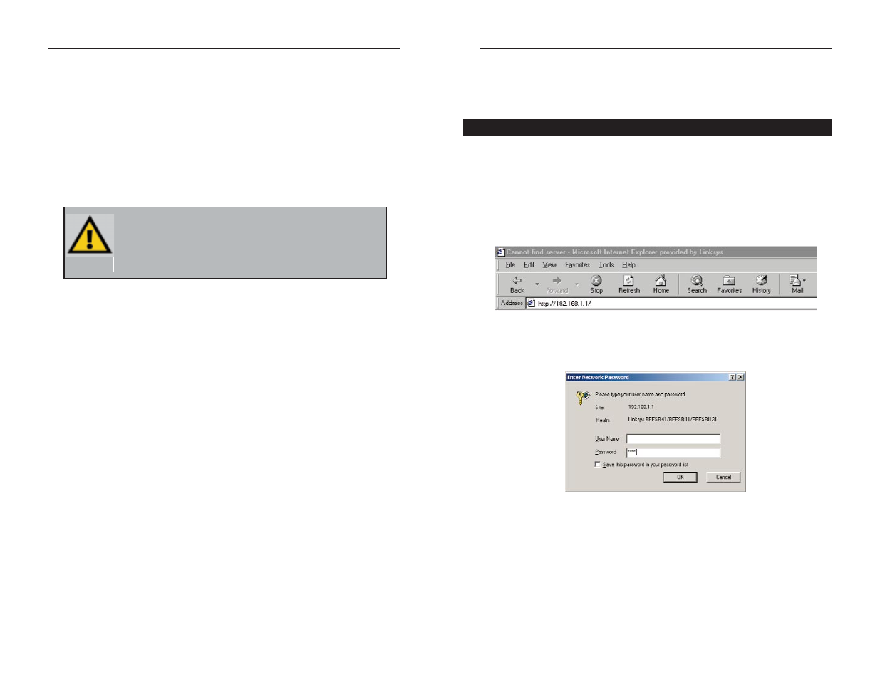 The cable/dsl router’s web-based utility | Linksys BEFSR41 v2  EN User Manual | Page 21 / 45