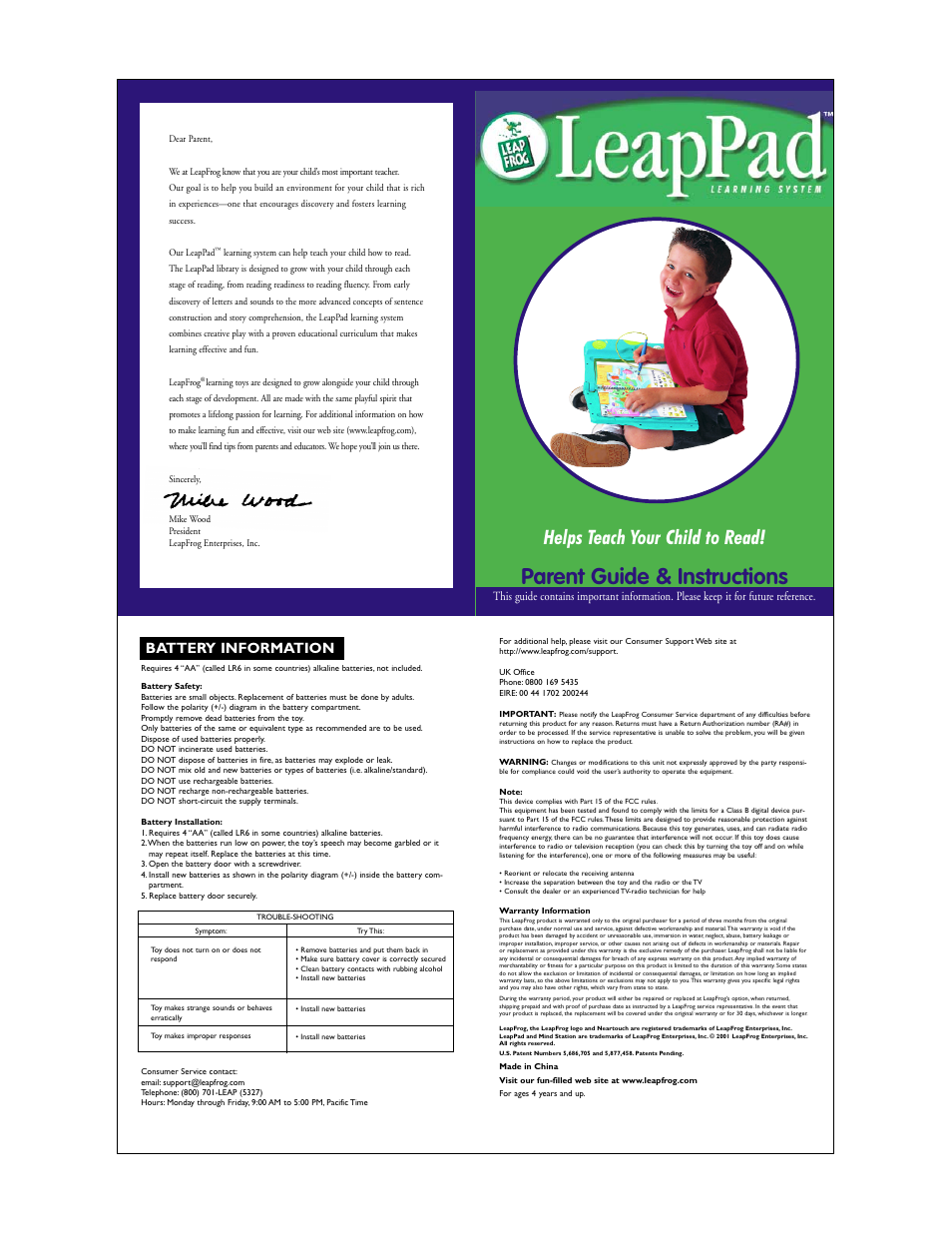 LeapFrog Baby Toy User Manual | 2 pages
