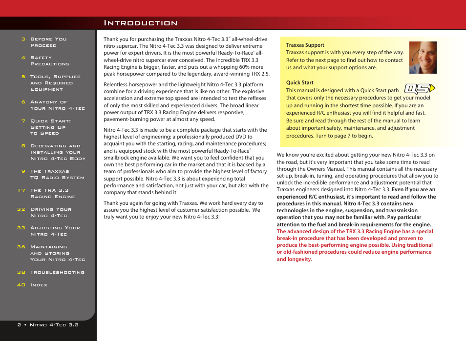 Introduction | LeapFrog Nitro 4-Tec 3.3TM all-wheel-drive 4809 User Manual | Page 2 / 44