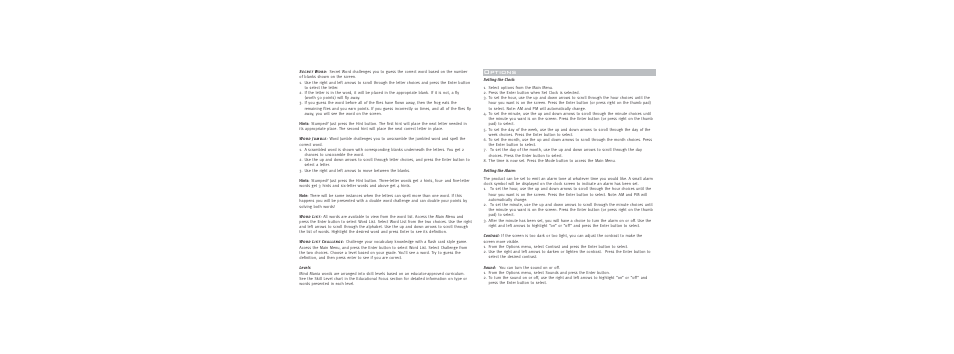 Options | LeapFrog MIND MANIA SPELLING CLIP User Manual | Page 5 / 6