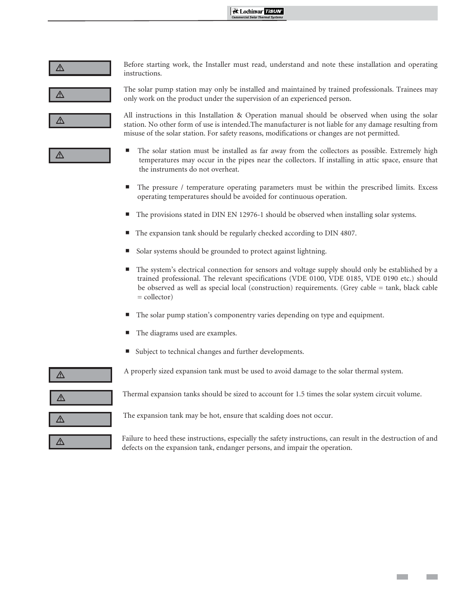 General information | Lochinvar TISUN SPS0500 User Manual | Page 3 / 16