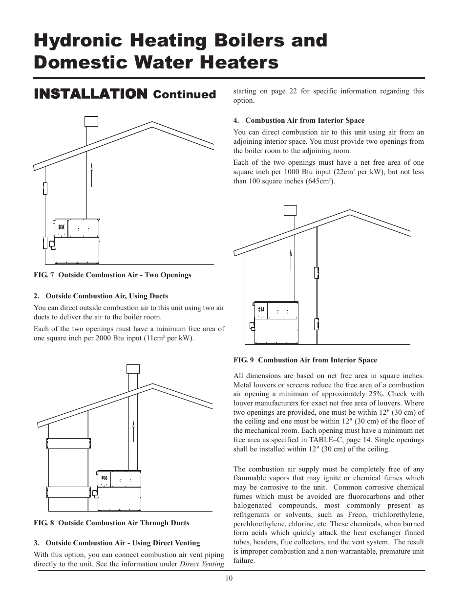 Installation, Continued | Lochinvar 399 User Manual | Page 10 / 72