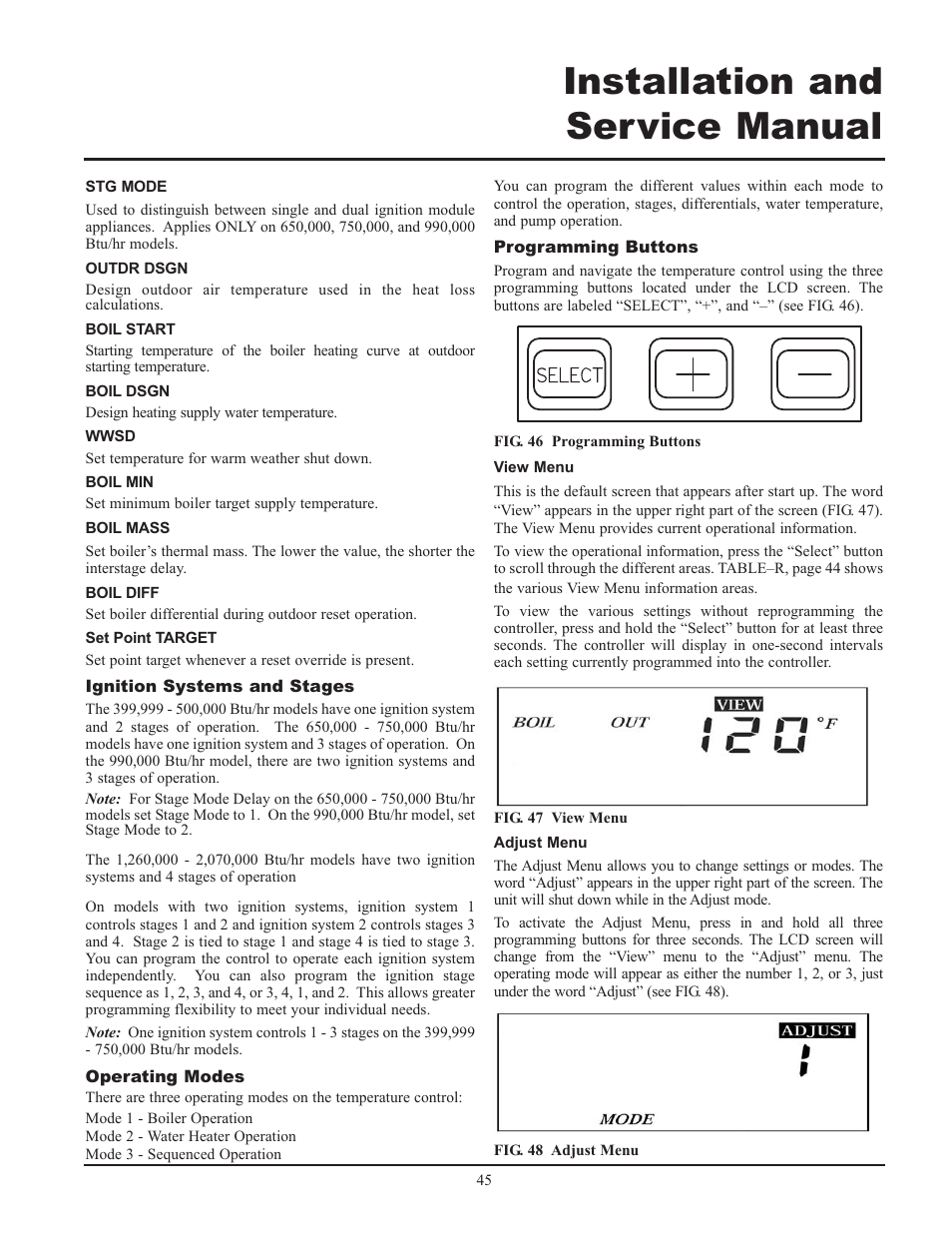 Installation and service manual | Lochinvar 399 User Manual | Page 45 / 72