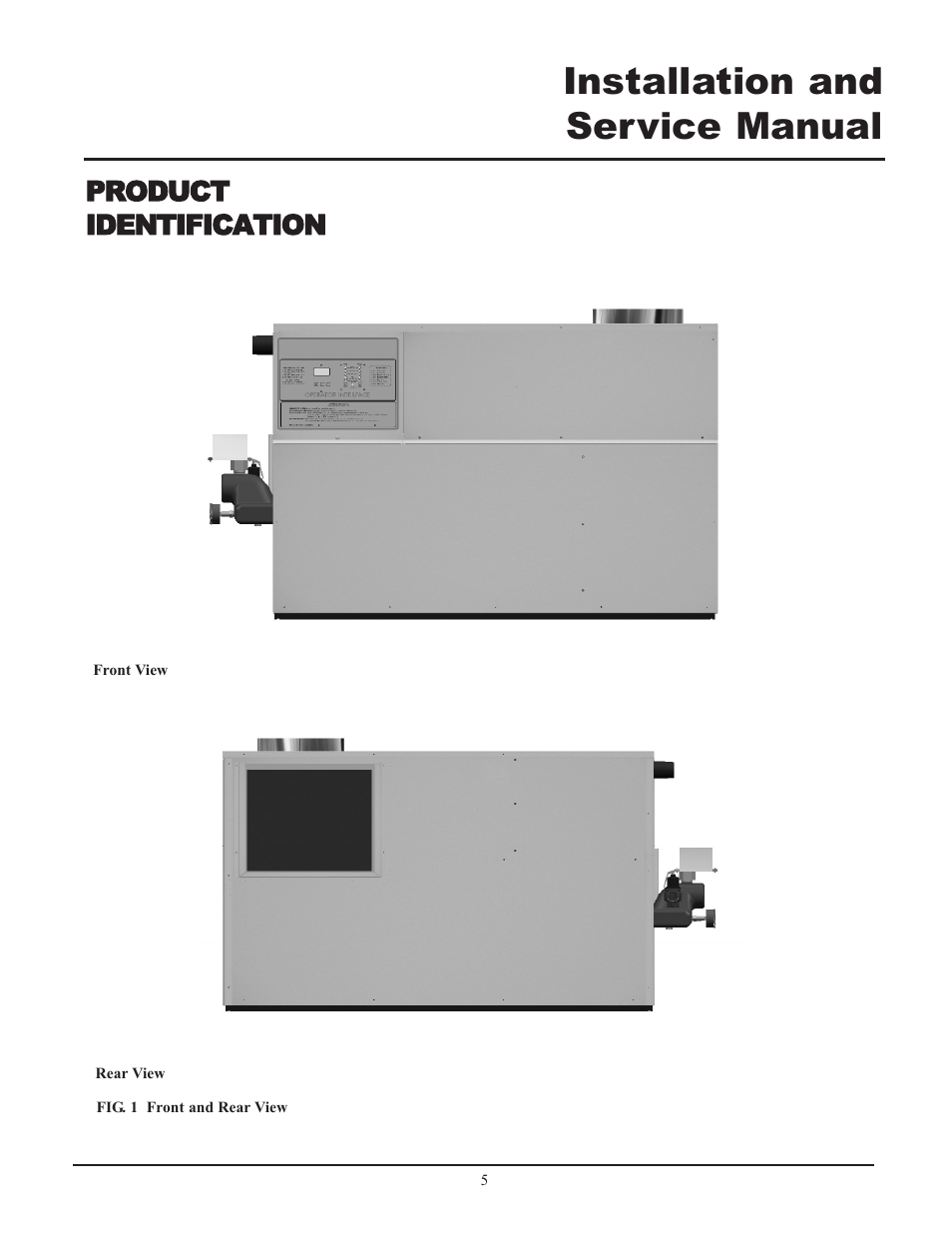 Installation and service manual, Product identification | Lochinvar 399 User Manual | Page 5 / 72