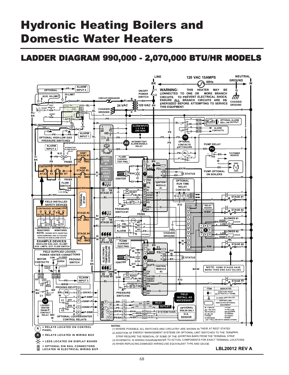 Sen so r s, Warning | Lochinvar 399 User Manual | Page 68 / 72