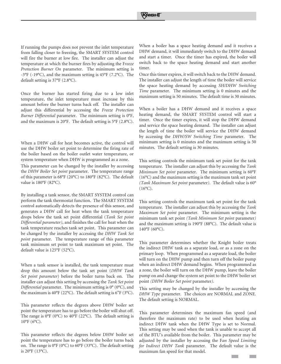Service | Lochinvar Knight Heating Boiler 81-286 User Manual | Page 21 / 48