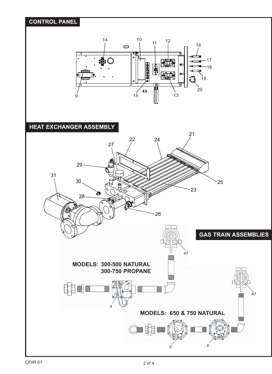 Lochinvar CH/CF/CP 300-750 User Manual | Page 2 / 4