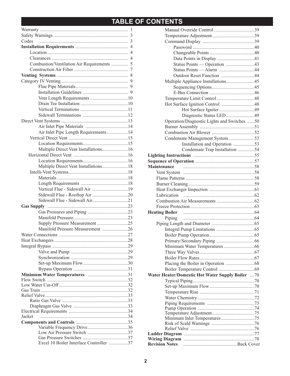 Lochinvar 000 through 2 User Manual | Page 2 / 80