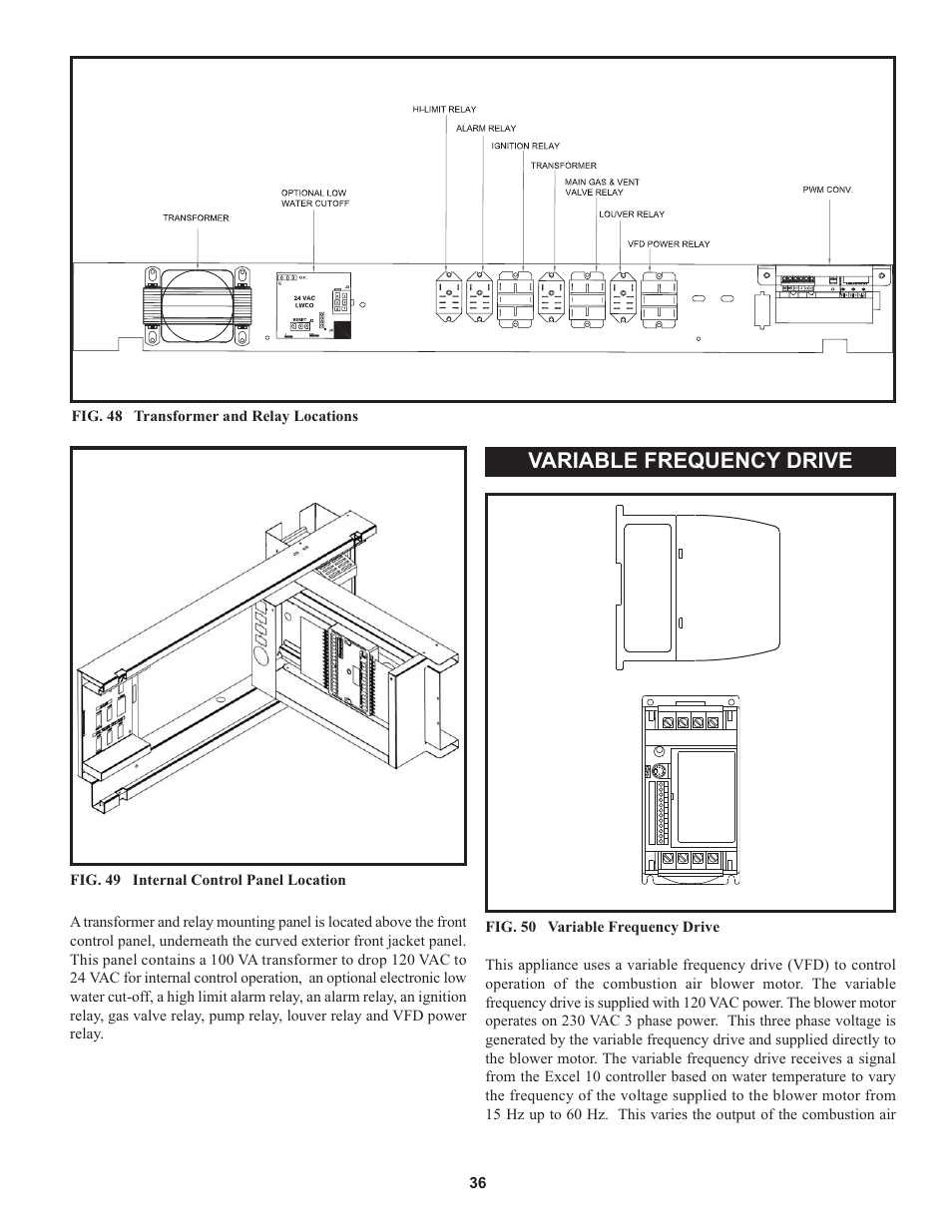 Variable frequency drive | Lochinvar 000 through 2 User Manual | Page 36 / 80