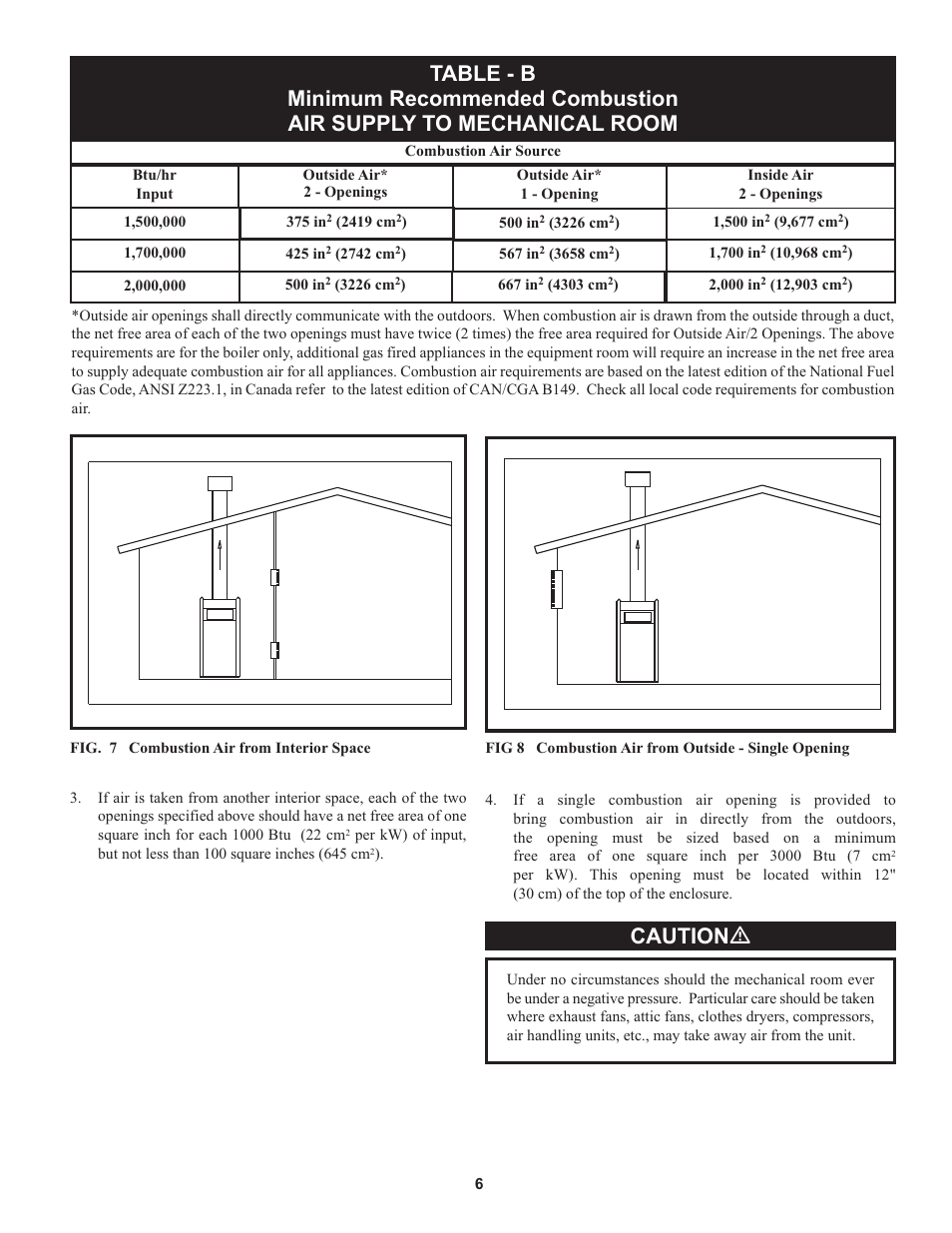 Caution ƽ | Lochinvar 000 through 2 User Manual | Page 6 / 80