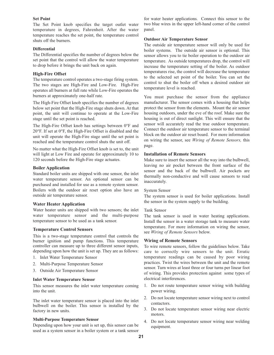 Lochinvar 000 - 500 User Manual | Page 21 / 52