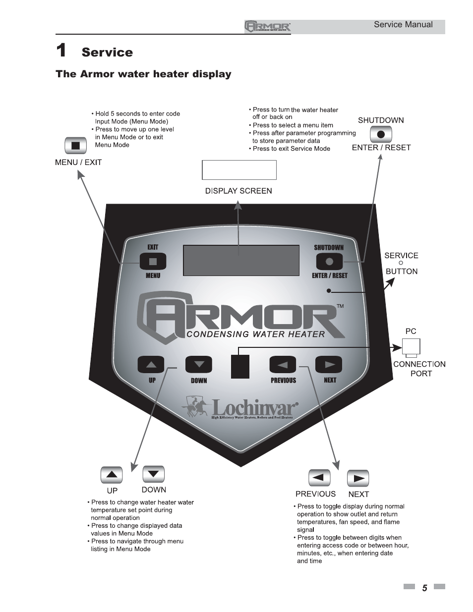 Lochinvar ARMOR 150 - 800 User Manual | Page 5 / 36