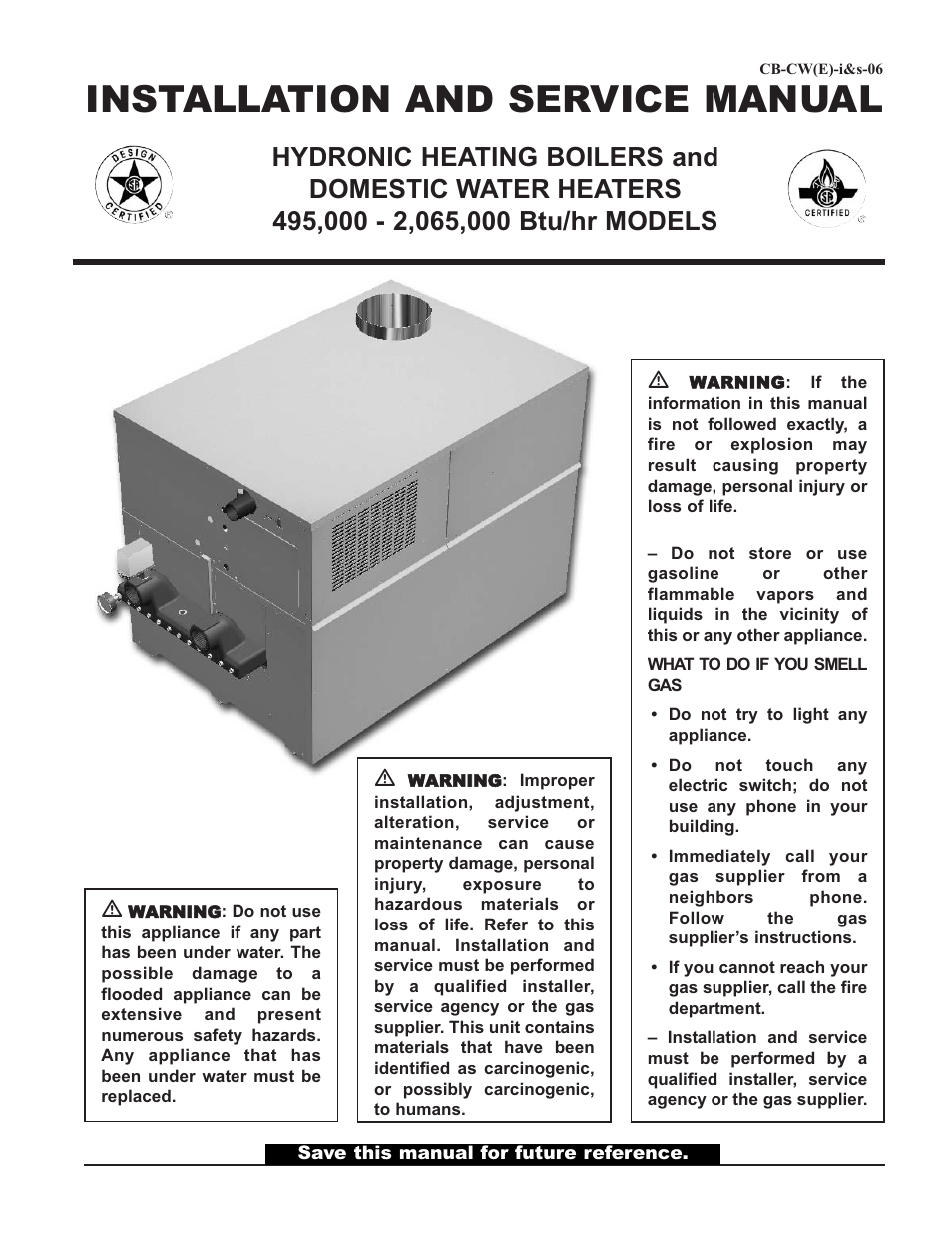 Lochinvar 000 - 2 User Manual | 52 pages