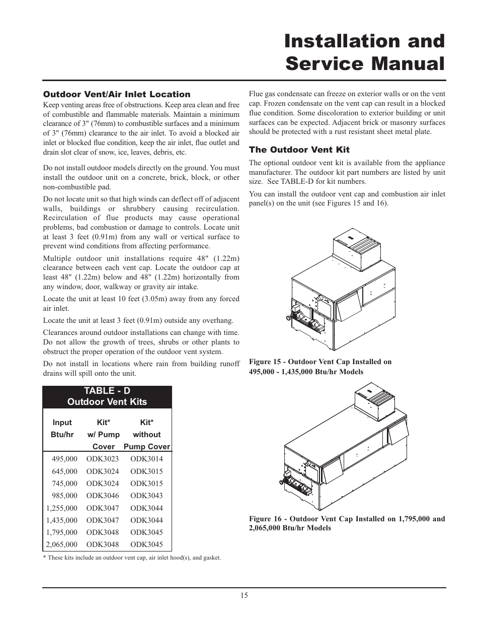 Installation and service manual | Lochinvar 000 - 2 User Manual | Page 15 / 52