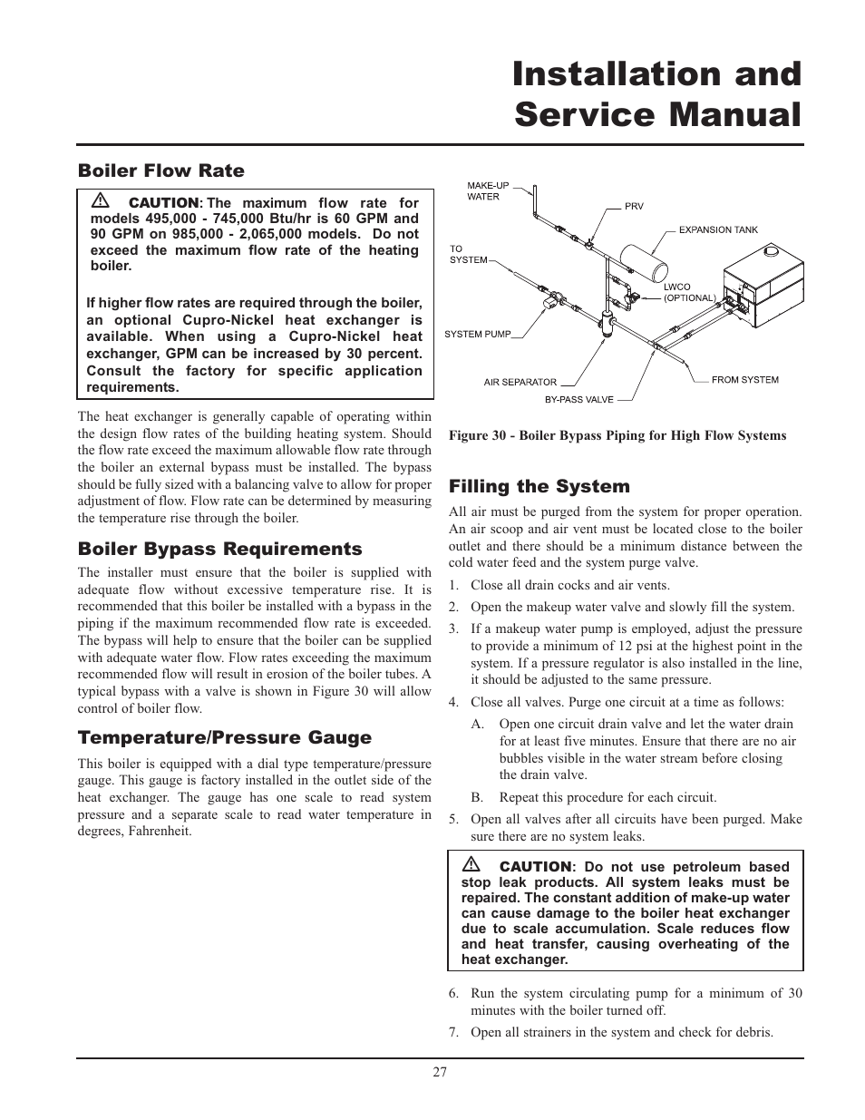 Installation and service manual | Lochinvar 000 - 2 User Manual | Page 27 / 52