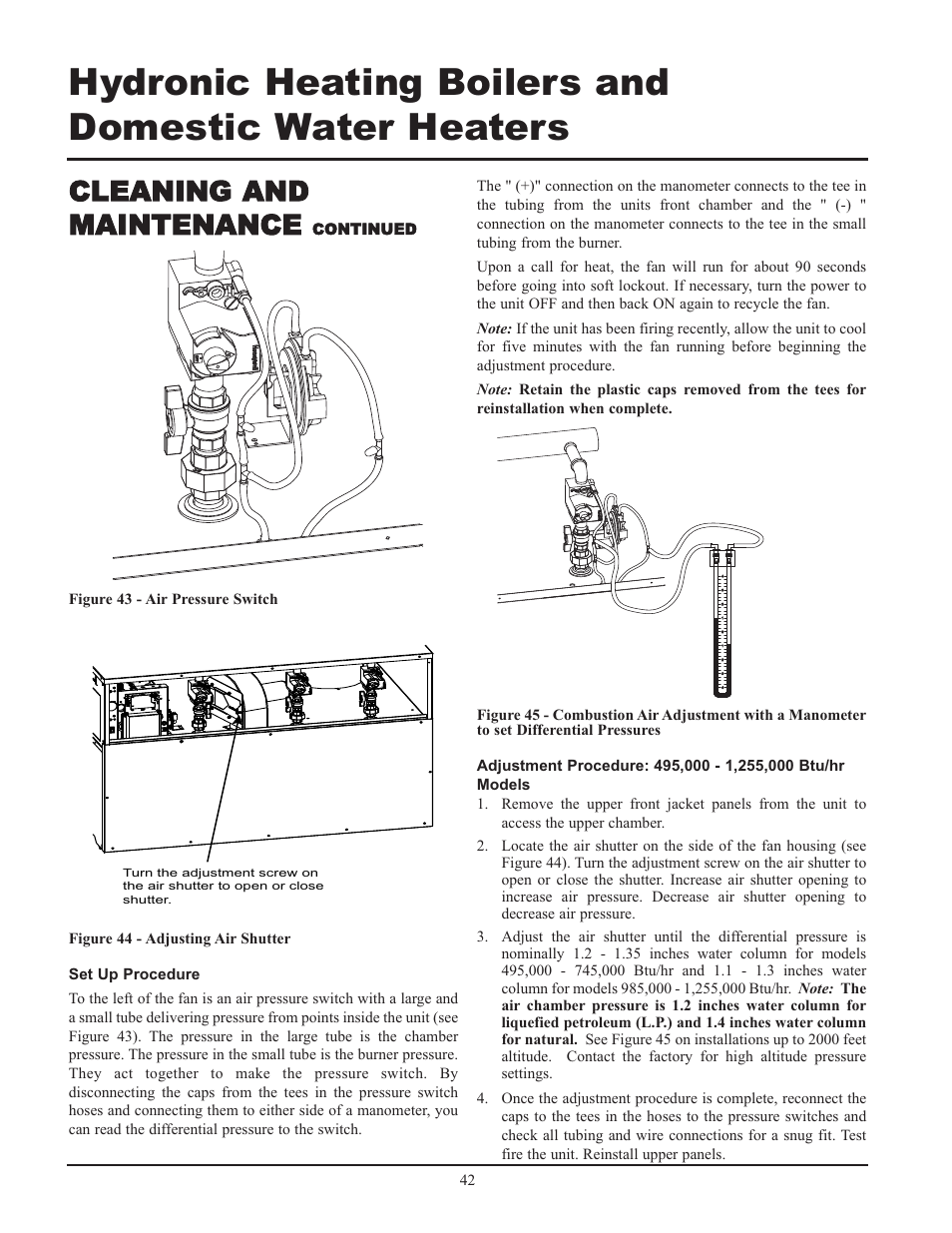 Cleaning and maintenance | Lochinvar 000 - 2 User Manual | Page 42 / 52