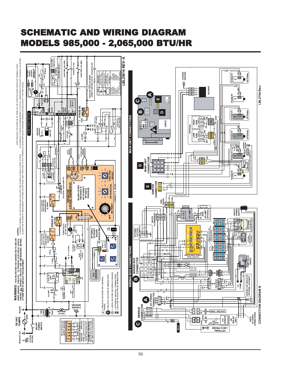 Re set, Wa r n in g | Lochinvar 000 - 2 User Manual | Page 50 / 52