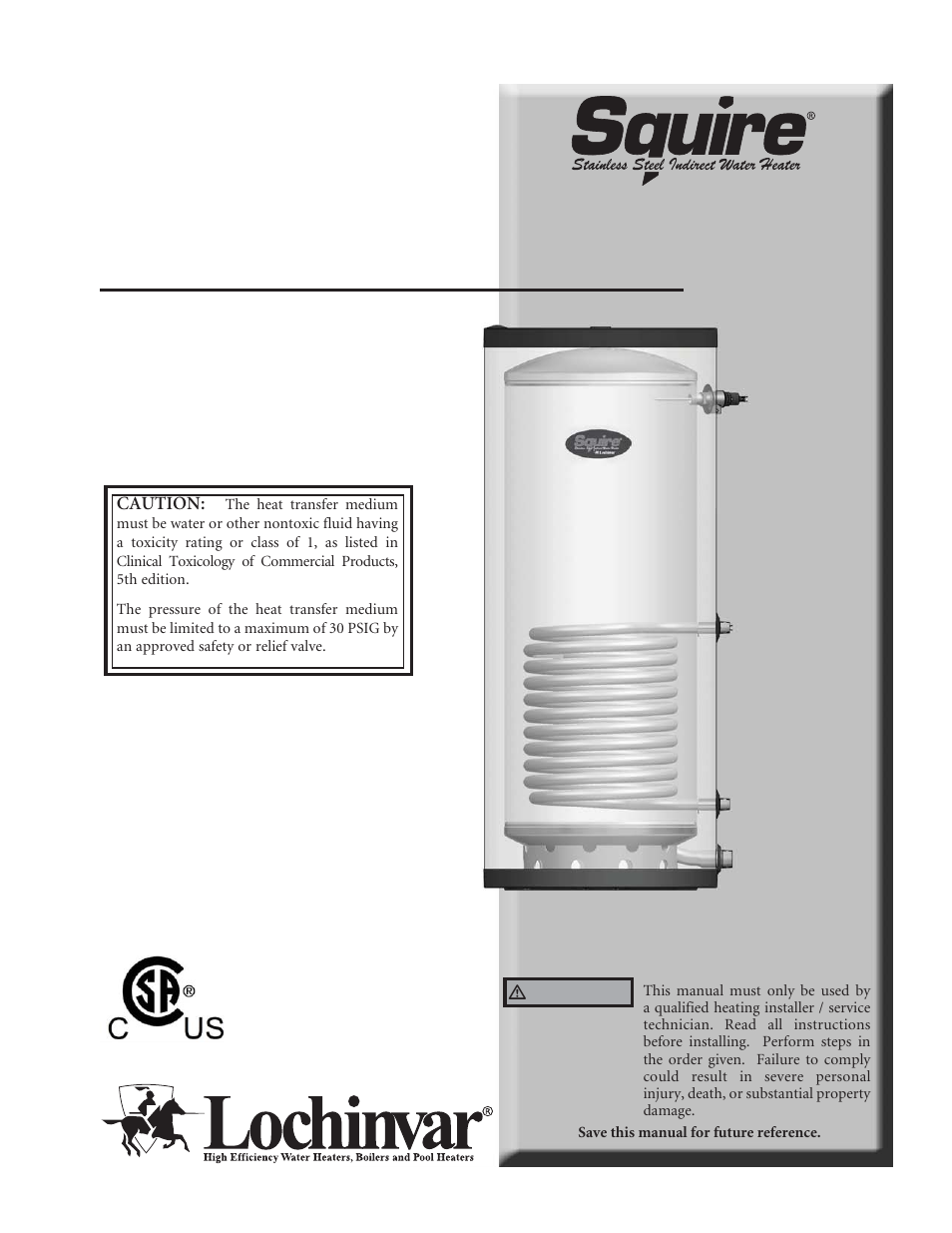 Lochinvar SQUIRE SIT119 User Manual | 24 pages