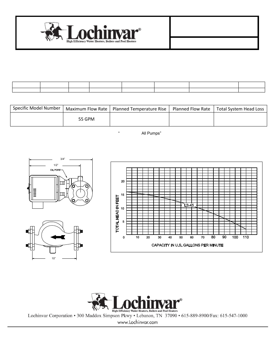 Lochinvar 0402-0752 User Manual | 2 pages