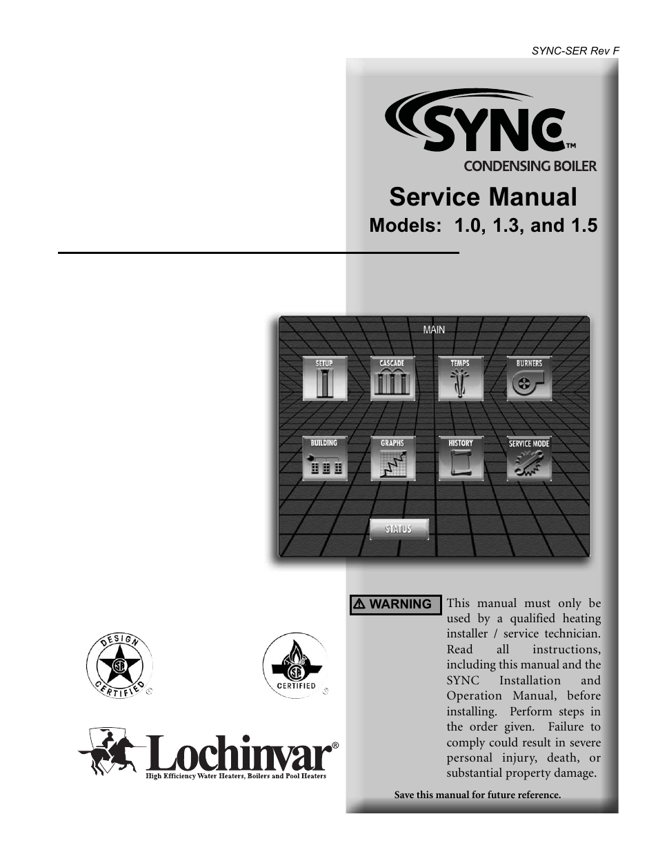 Lochinvar 1.3 User Manual | 56 pages