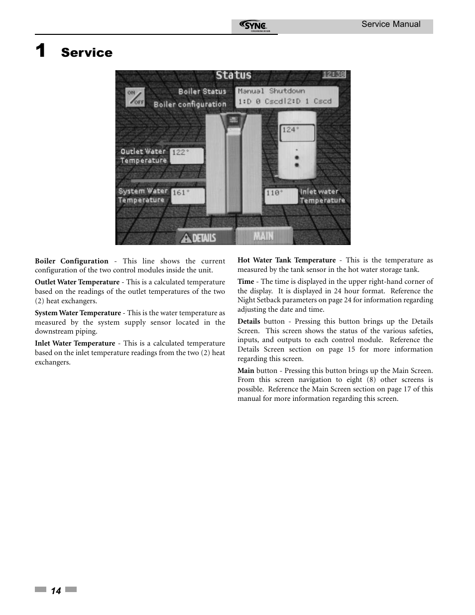 Service | Lochinvar 1.3 User Manual | Page 14 / 56
