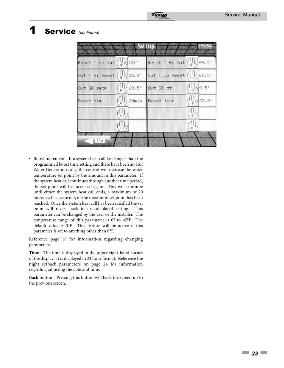 Service | Lochinvar 1.3 User Manual | Page 23 / 56