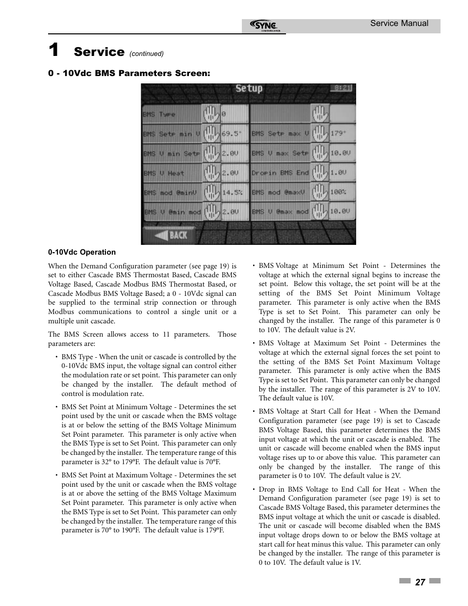 Service | Lochinvar 1.3 User Manual | Page 27 / 56