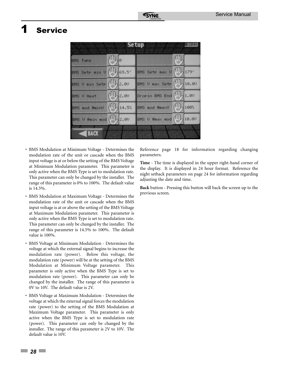 Service | Lochinvar 1.3 User Manual | Page 28 / 56