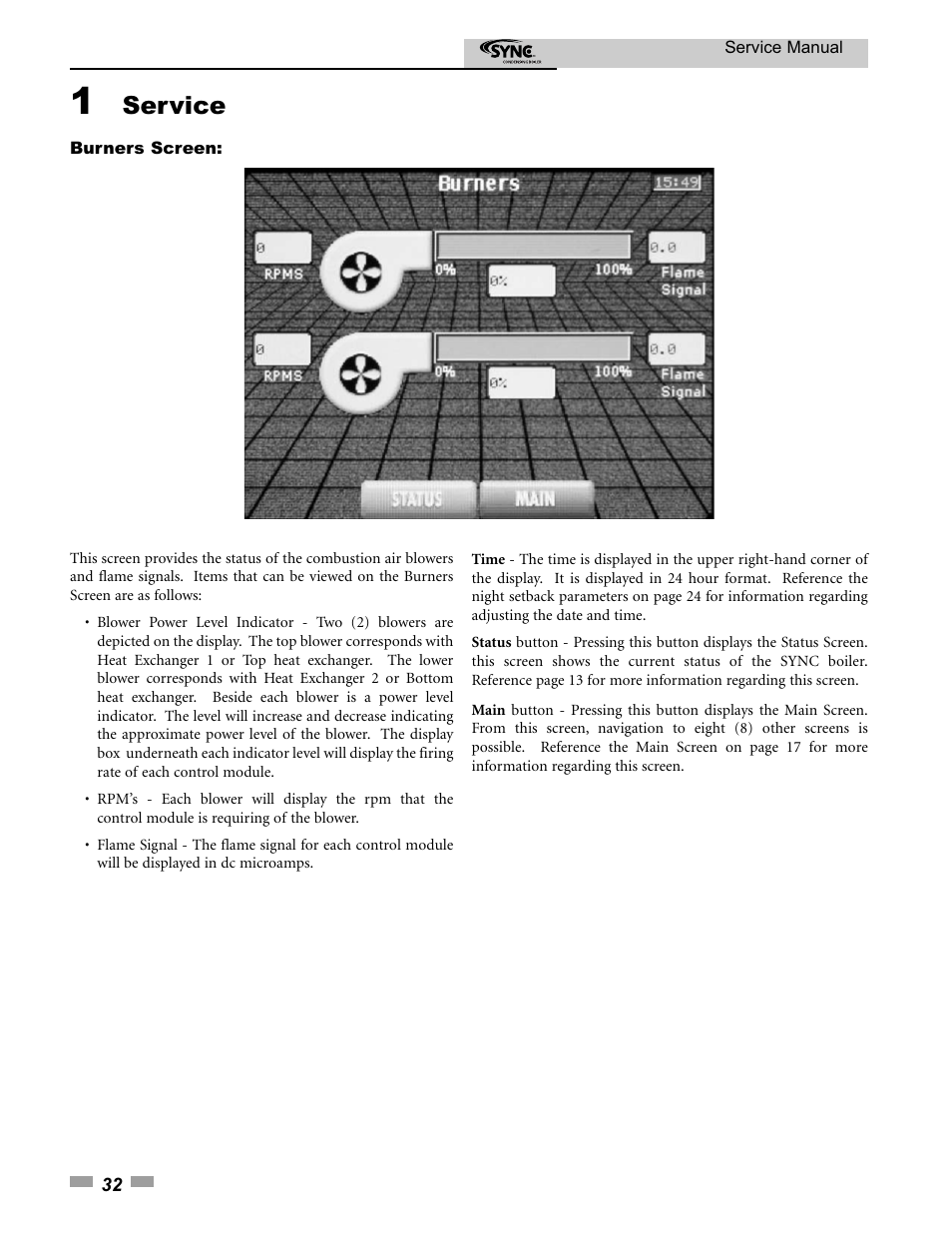 Service | Lochinvar 1.3 User Manual | Page 32 / 56