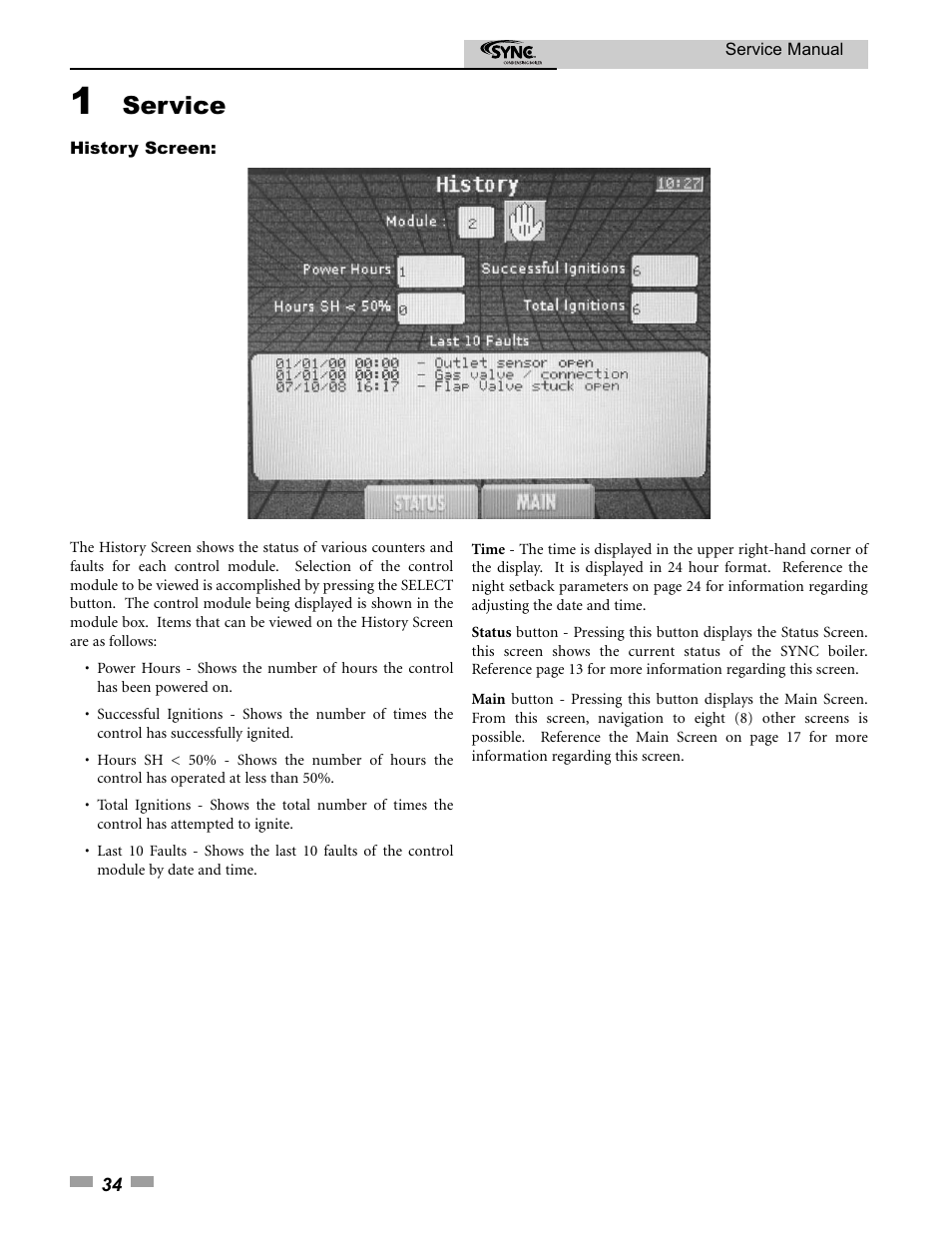 Service | Lochinvar 1.3 User Manual | Page 34 / 56