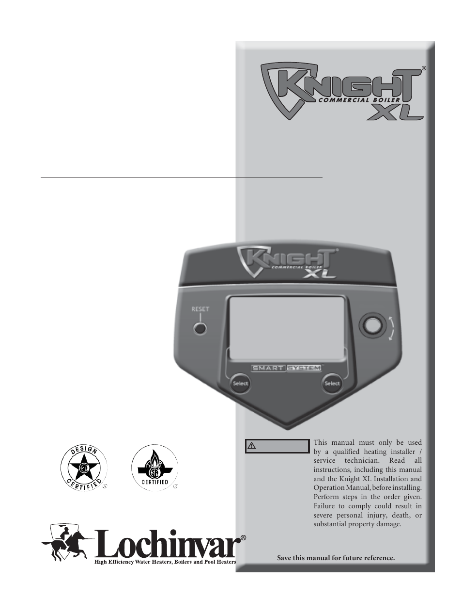 Lochinvar KNIGHT 801 User Manual | 48 pages