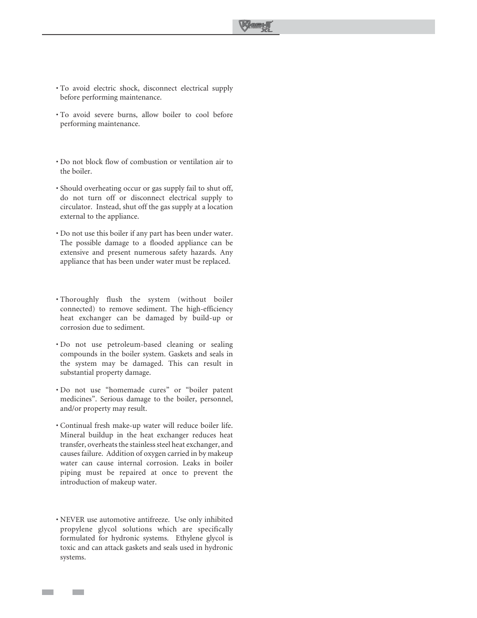 Please read before proceeding | Lochinvar KNIGHT 801 User Manual | Page 4 / 48