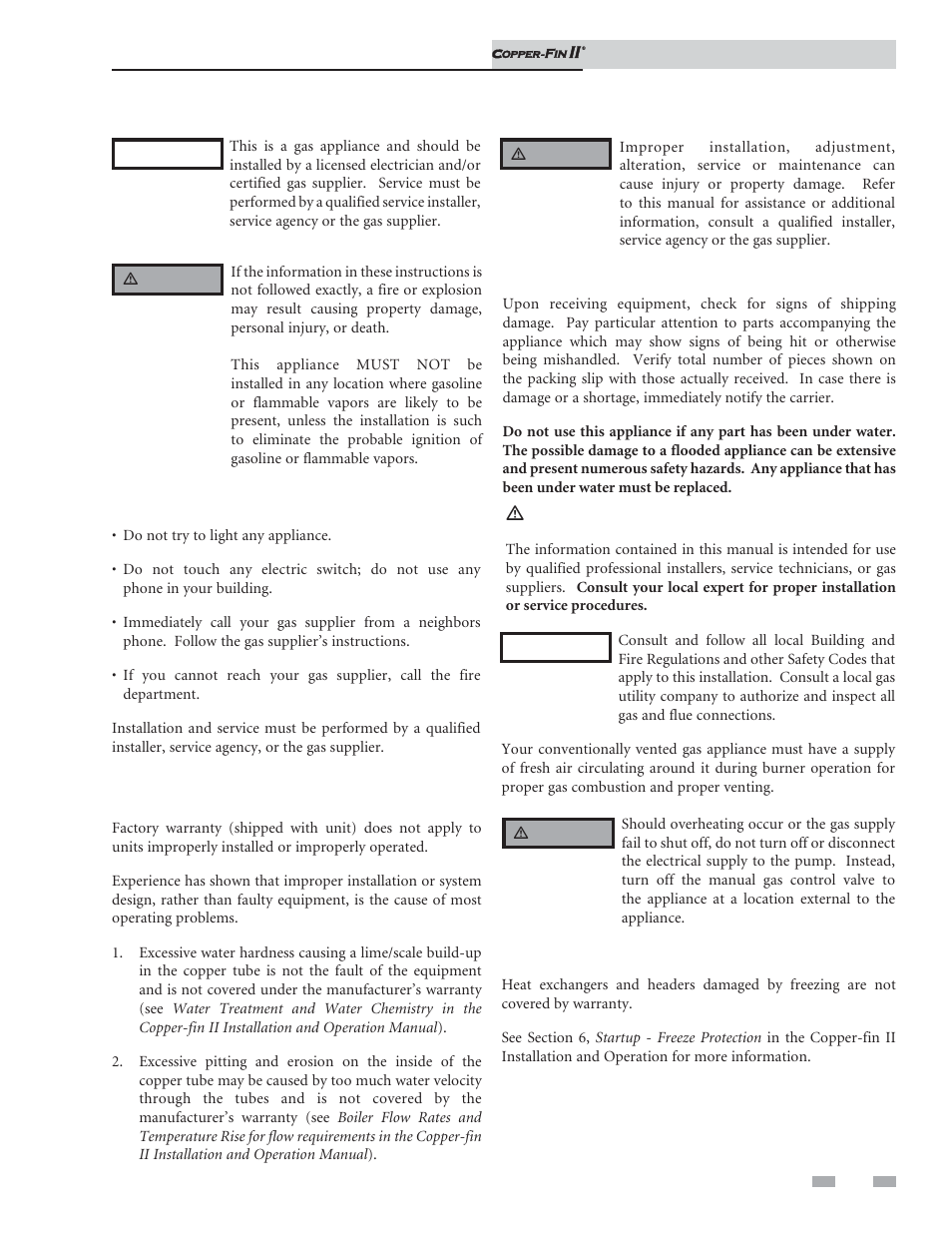 Please read before proceeding | Lochinvar COPPER-FIN II 402 - 2072 User Manual | Page 3 / 16