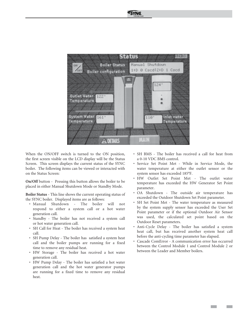 Service | Lochinvar Sync Condensing Boiler 1.3 User Manual | Page 13 / 56