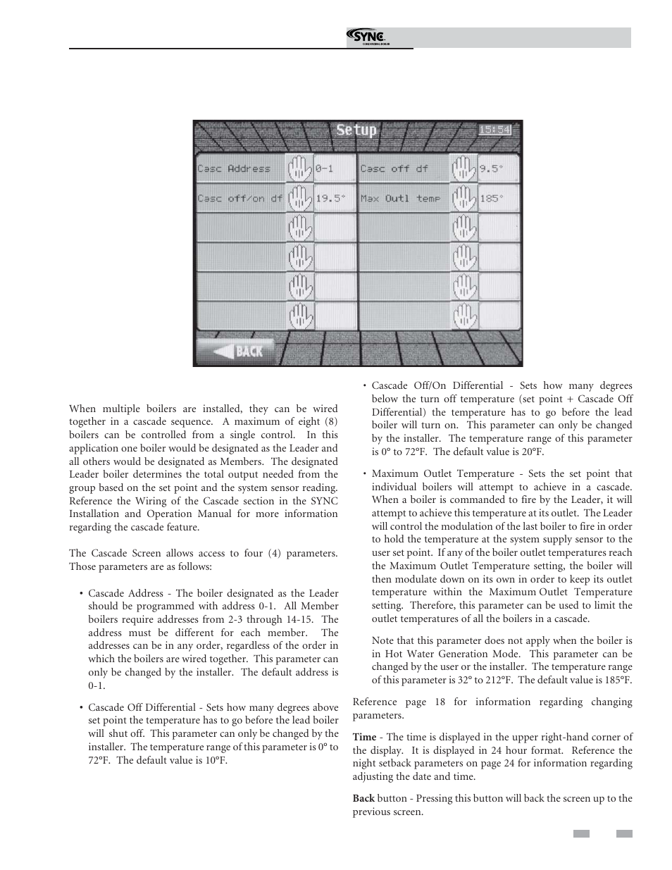 Service | Lochinvar Sync Condensing Boiler 1.3 User Manual | Page 25 / 56