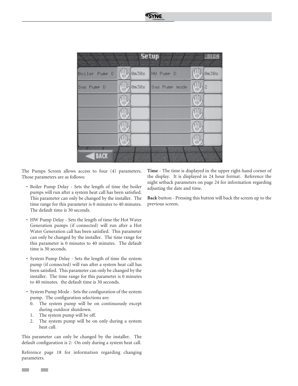 Service | Lochinvar Sync Condensing Boiler 1.3 User Manual | Page 26 / 56