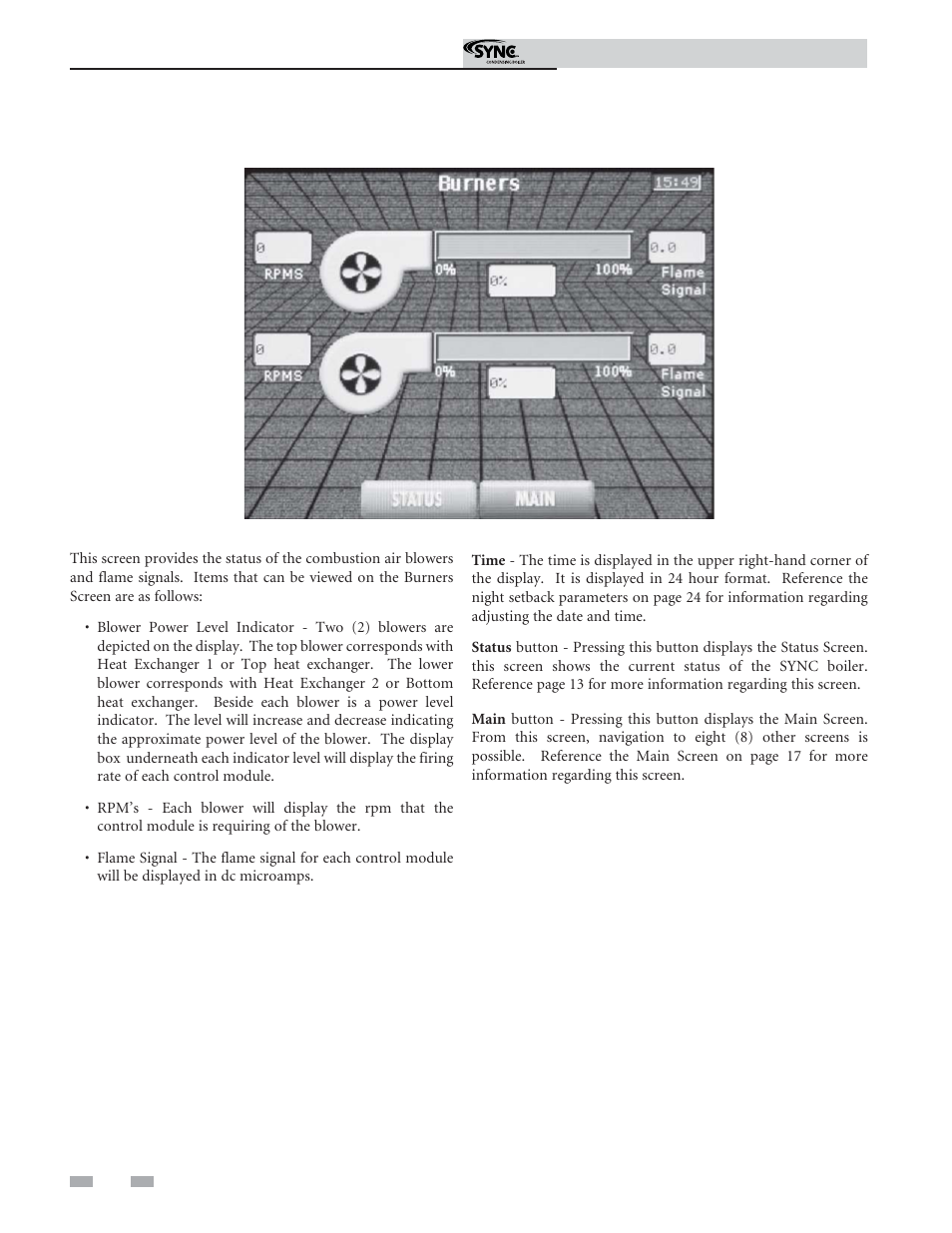 Service | Lochinvar Sync Condensing Boiler 1.3 User Manual | Page 32 / 56