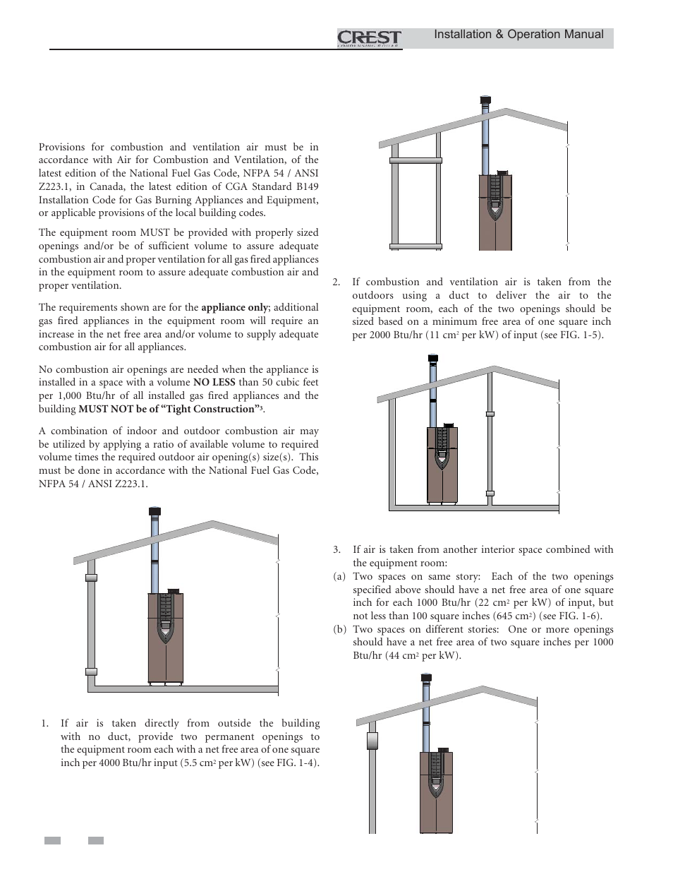 Determine boiler location | Lochinvar CREST 2.5 User Manual | Page 12 / 60