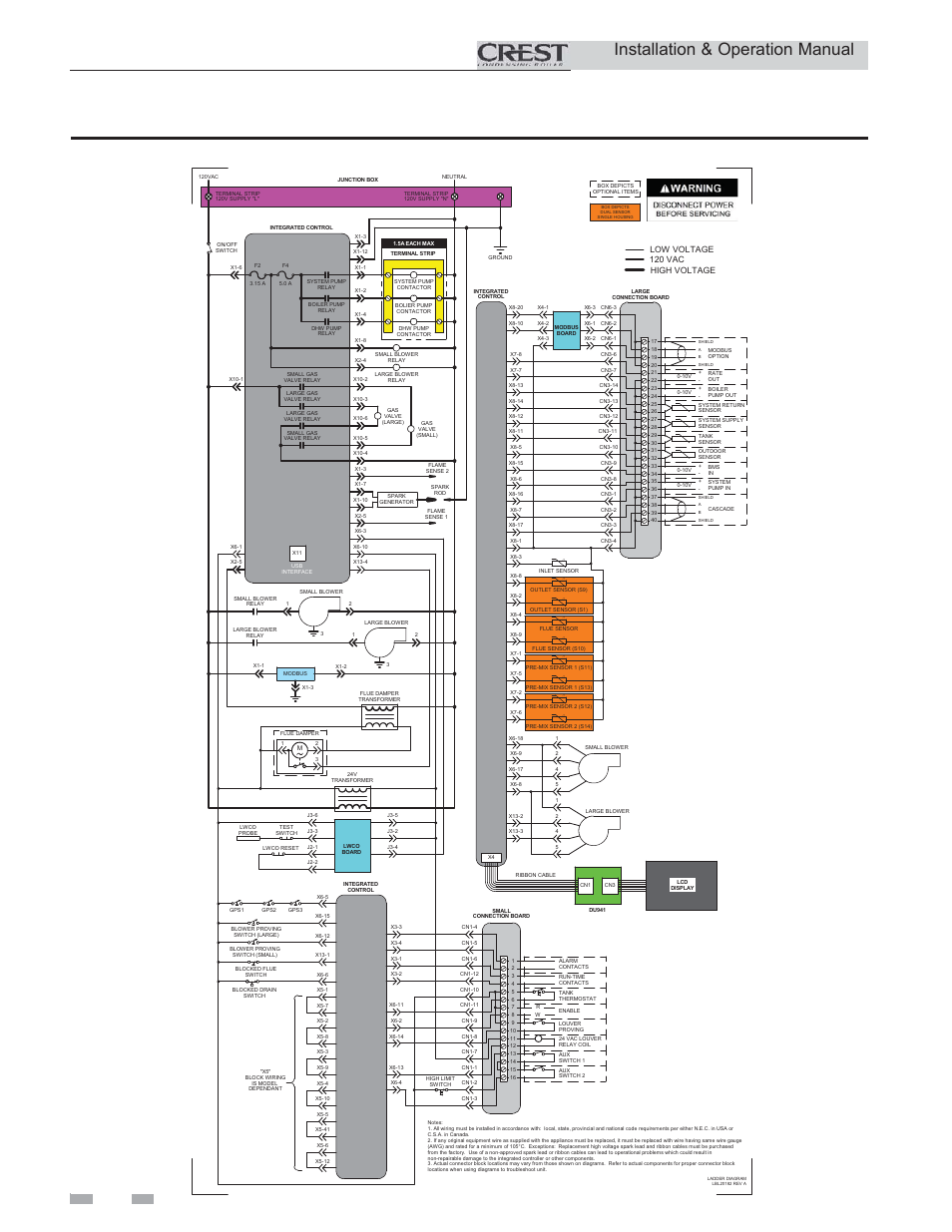 Diagrams, Installation & operation manual, Figure 12-1 ladder diagram | Lochinvar CREST 2.5 User Manual | Page 58 / 60