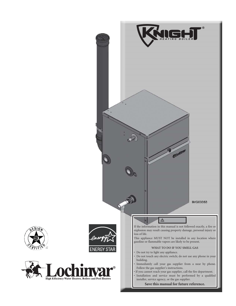 Lochinvar Outdoor Knight Boiler 286 User Manual | 16 pages