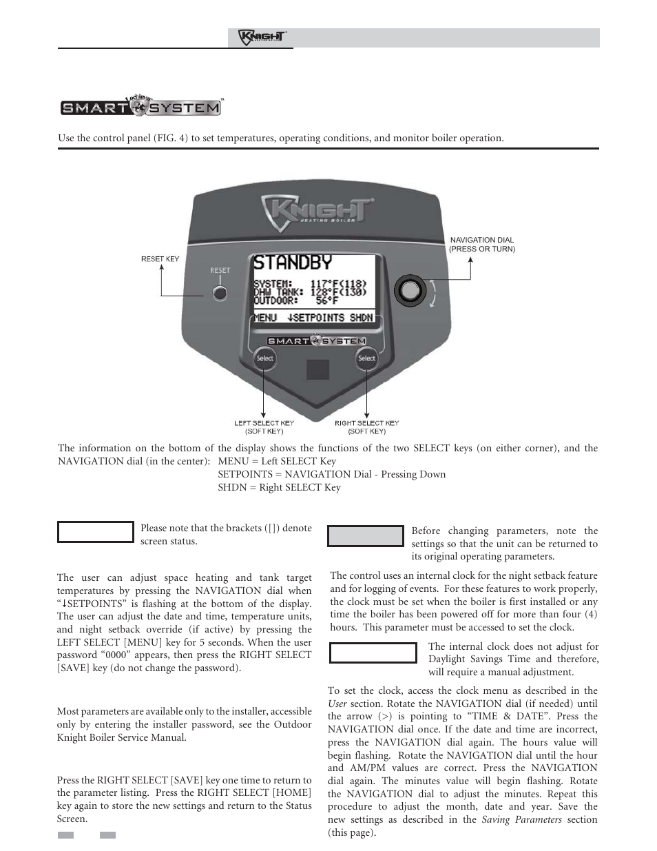 Smart system control module, Outdoor knight boiler control module | Lochinvar Outdoor Knight Boiler 286 User Manual | Page 10 / 16