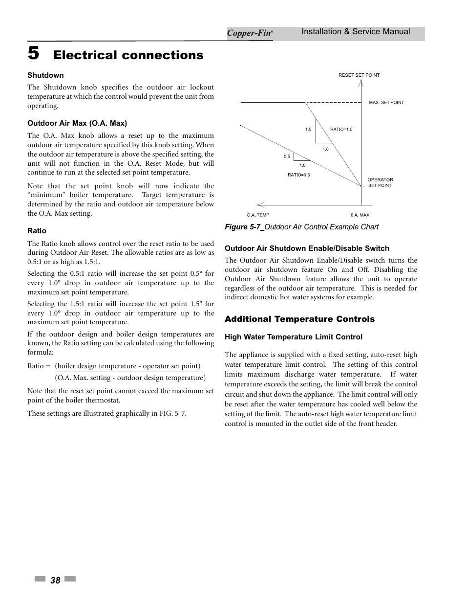 Electrical connections | Lochinvar 000 - 500 User Manual | Page 38 / 68