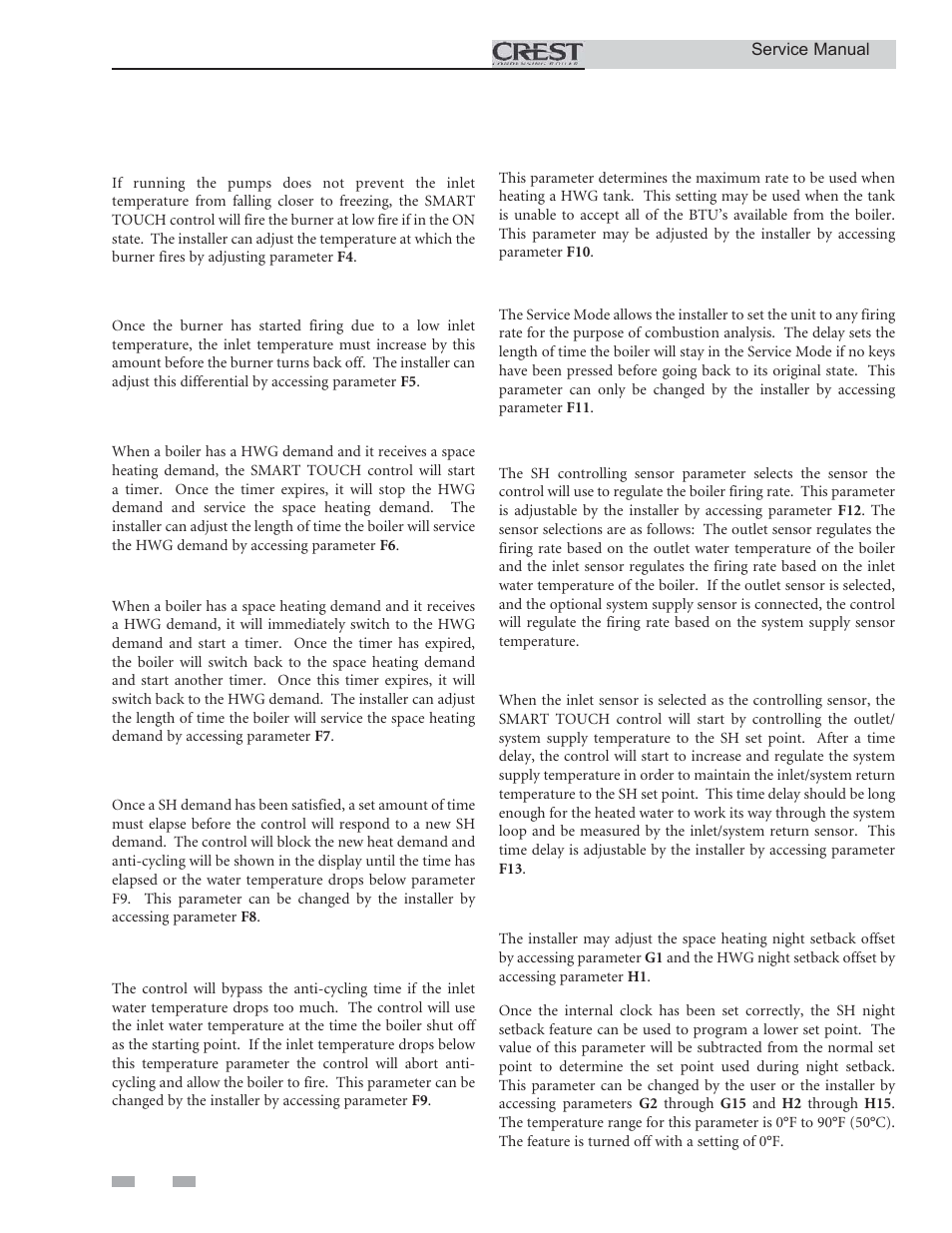 Service | Lochinvar CREST 3 User Manual | Page 22 / 56