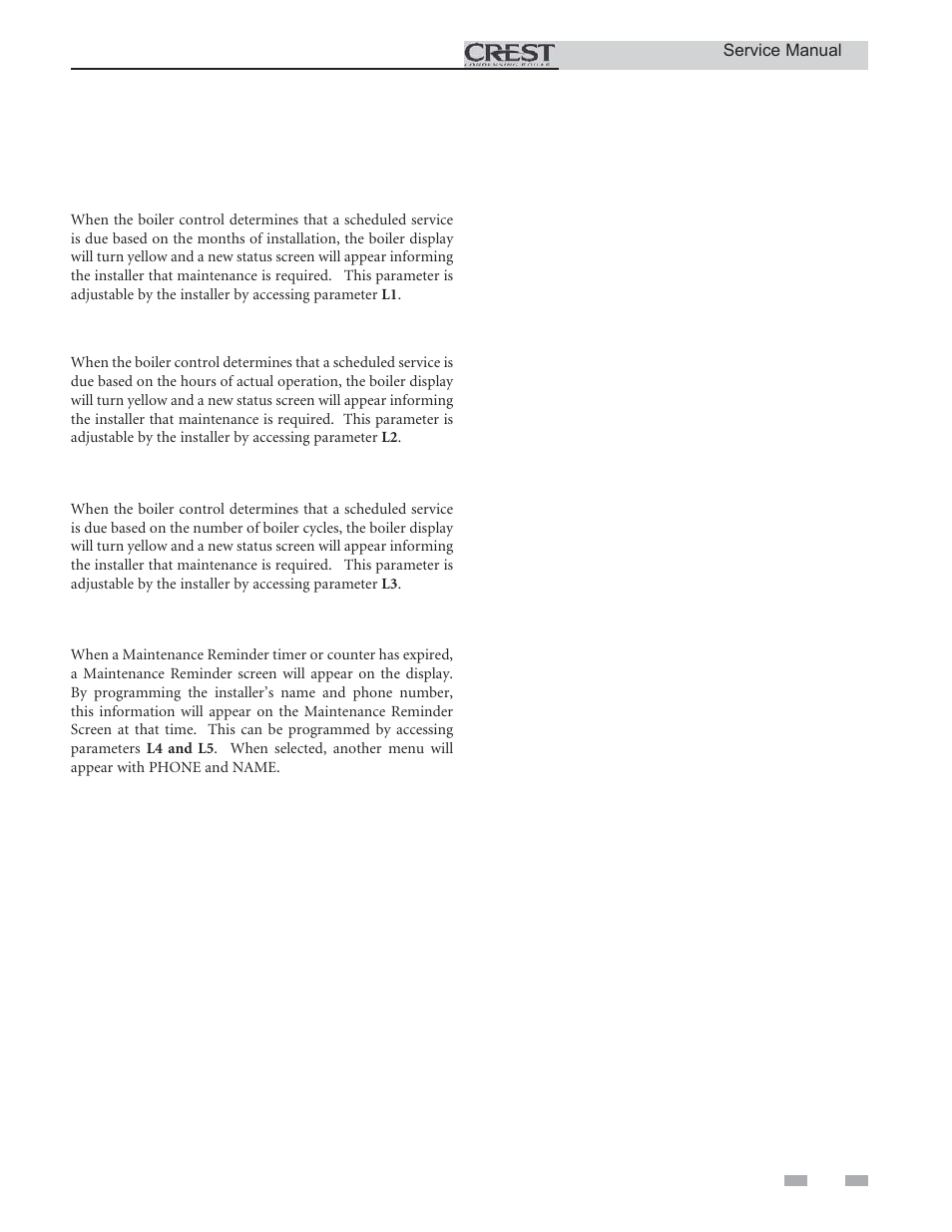 Service | Lochinvar CREST 3 User Manual | Page 25 / 56