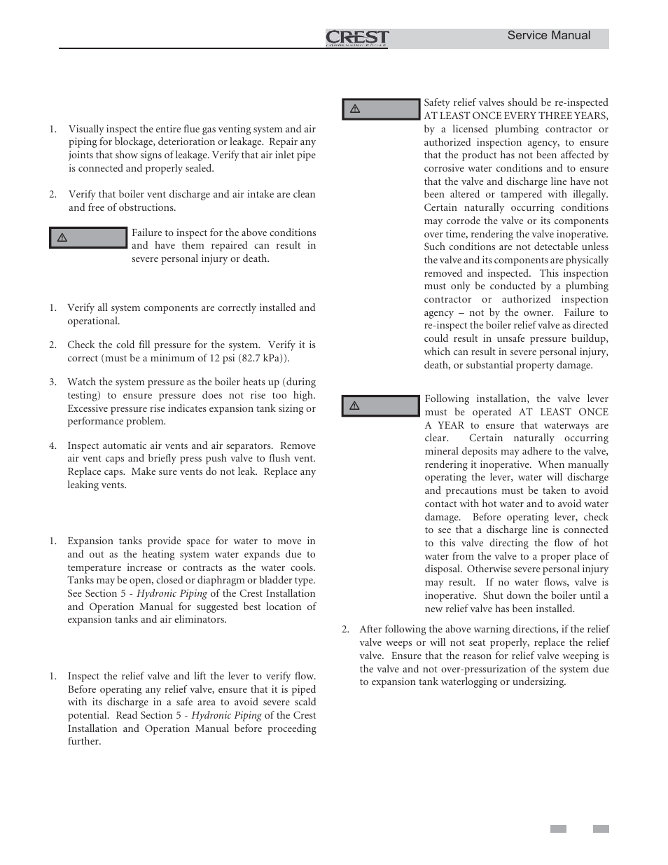 Maintenance | Lochinvar CREST 3 User Manual | Page 33 / 56