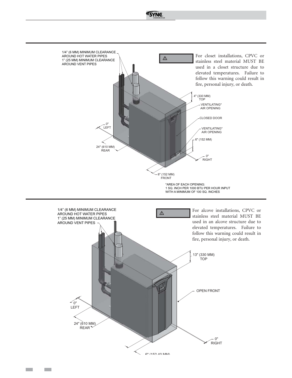 Determine boiler location, Installation & operation manual | Lochinvar 1 User Manual | Page 8 / 68