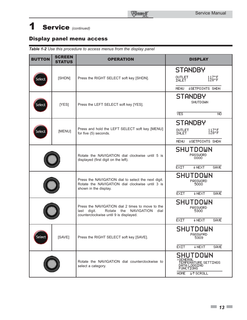 Service | Lochinvar KNIGHT 400 - 801 User Manual | Page 13 / 48