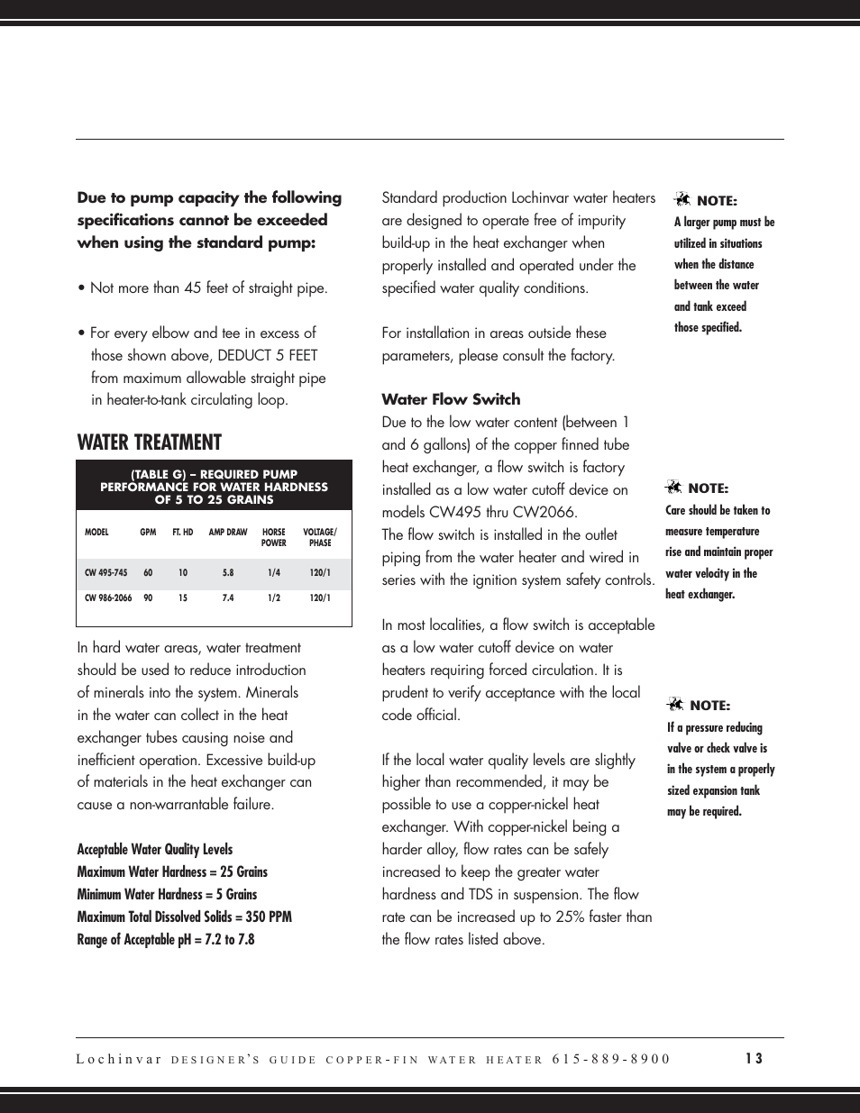 Water treatment | Lochinvar COPPER-FIN CW 745 User Manual | Page 15 / 24