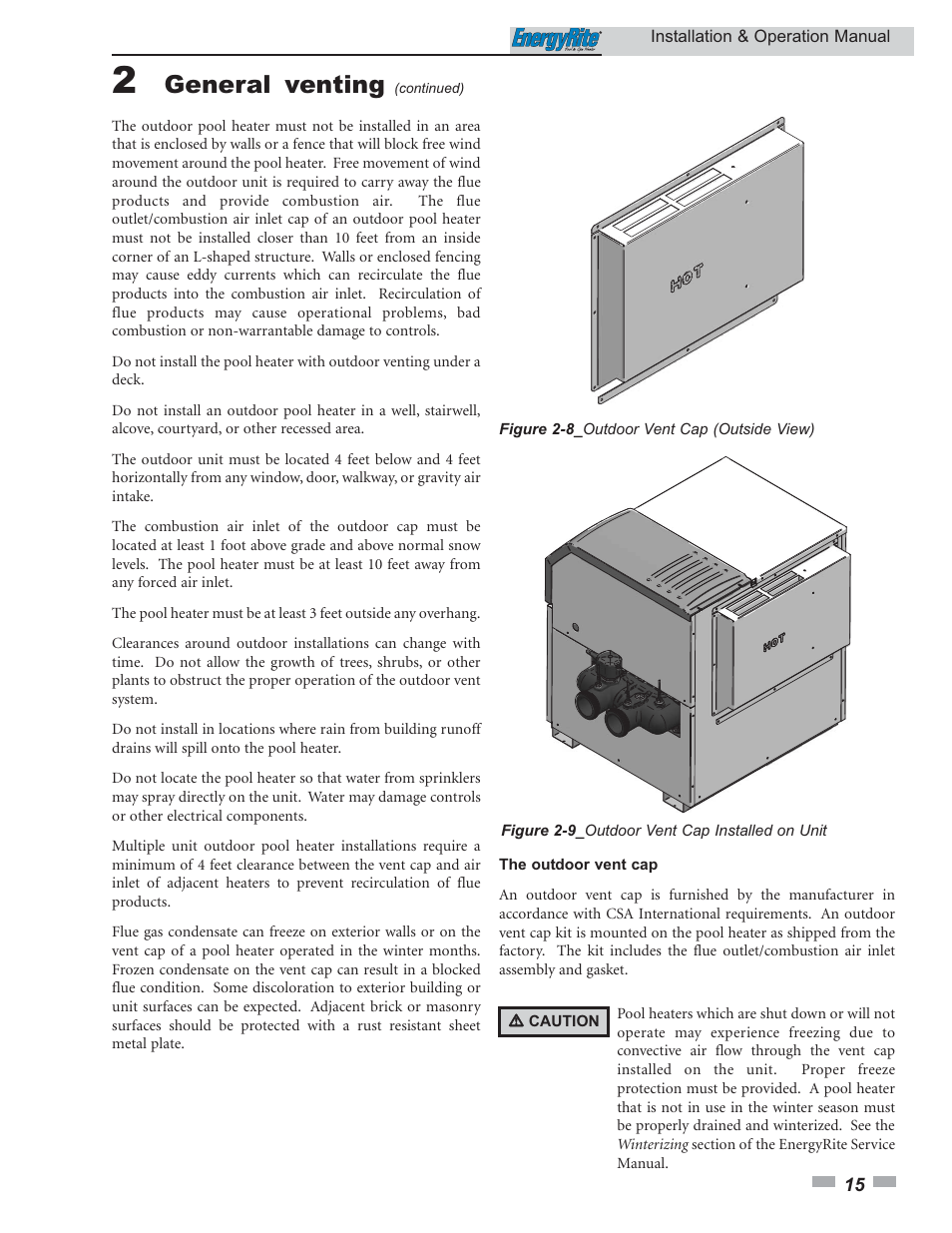 General venting | Lochinvar EnergyRite ER302 User Manual | Page 15 / 52