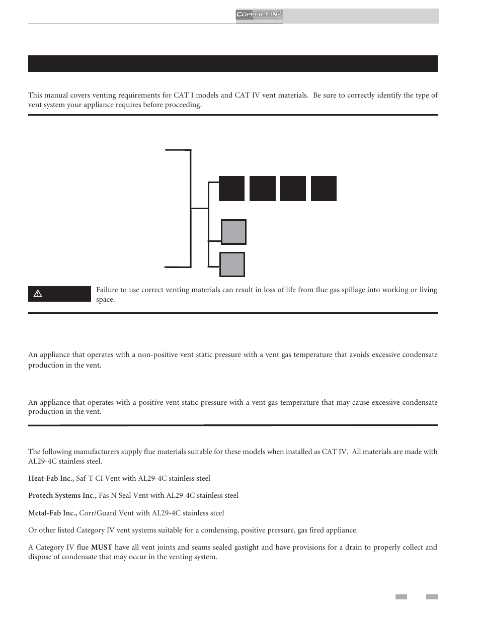 A b c e, Venting before you begin | Lochinvar COPPER-FINN2 502 User Manual | Page 13 / 68